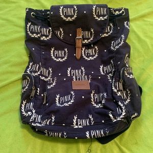 Victoria Secret Pink Canvas Backpack